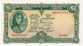 Ireland, Republic Of 2 1 Pound, Prefix 11P, 27.8.1945